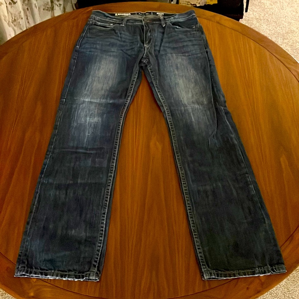 Express Men’s Rocco Slim Straight Jeans 34 x 34